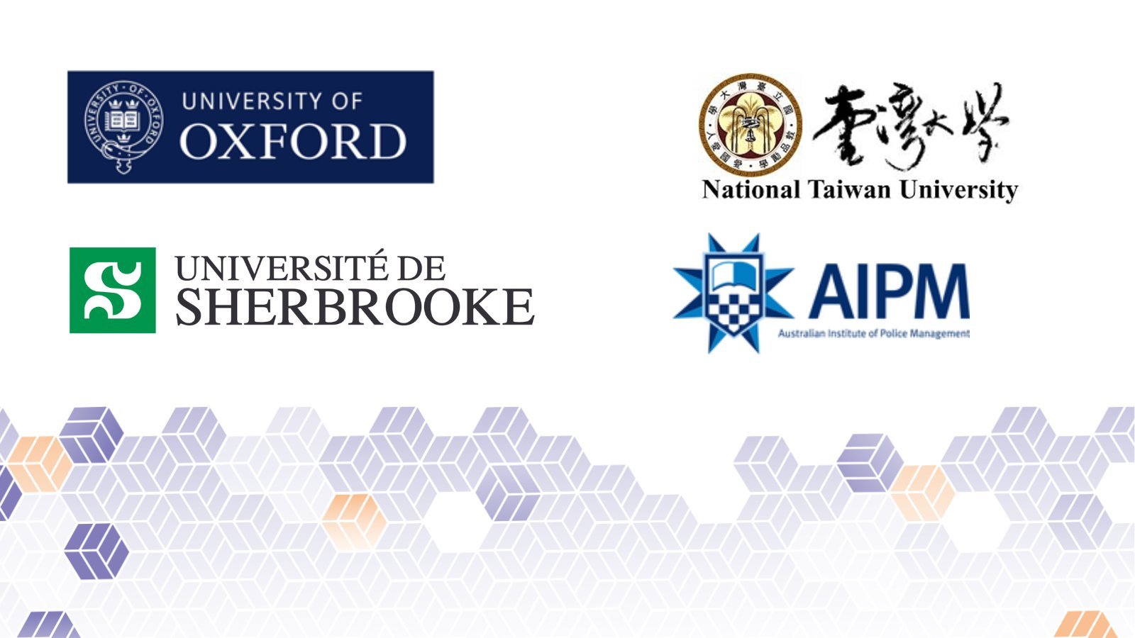 The logos of the Universities who won the collaboration awards.